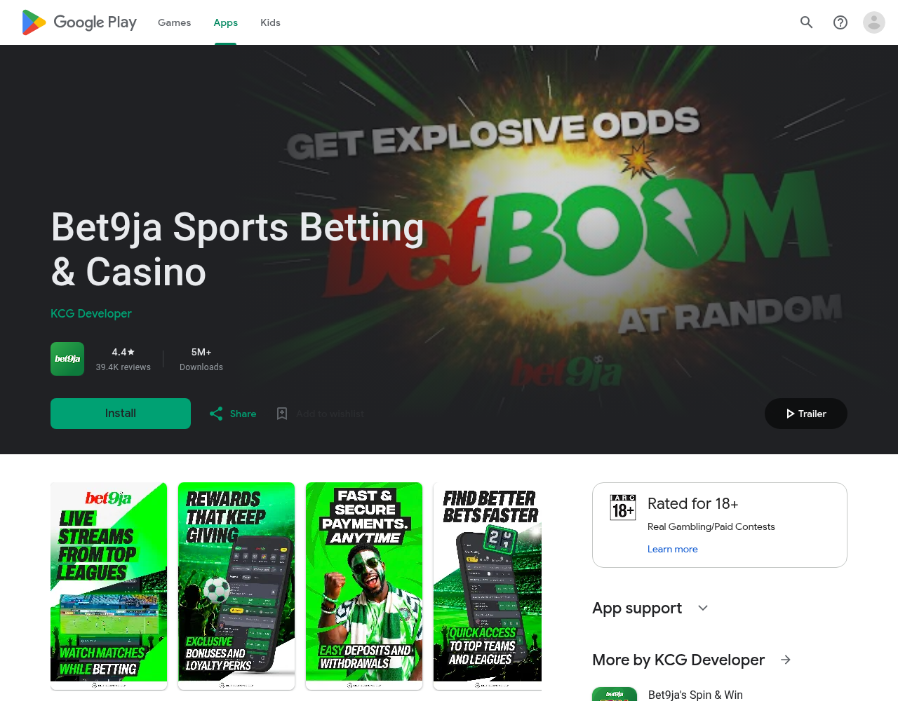 Dated evidence capture for Bet9ja
